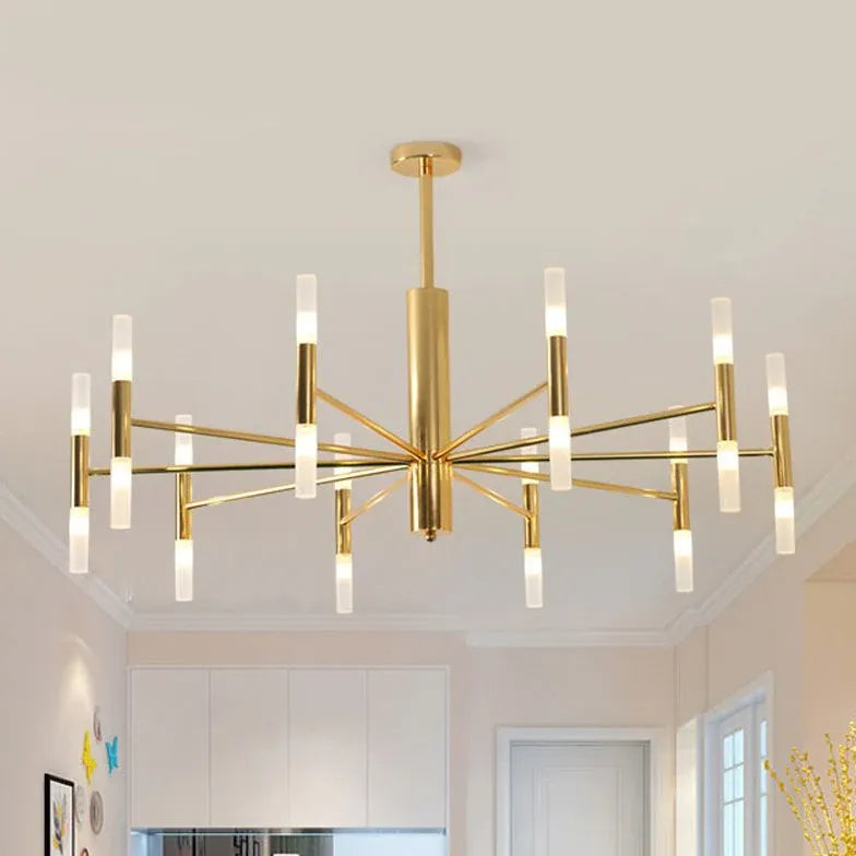 gold Modern Metal bedroom chandelier