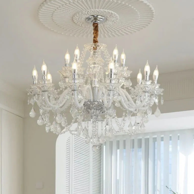 Multi-Layered Stars Crystal Modern Chandelier