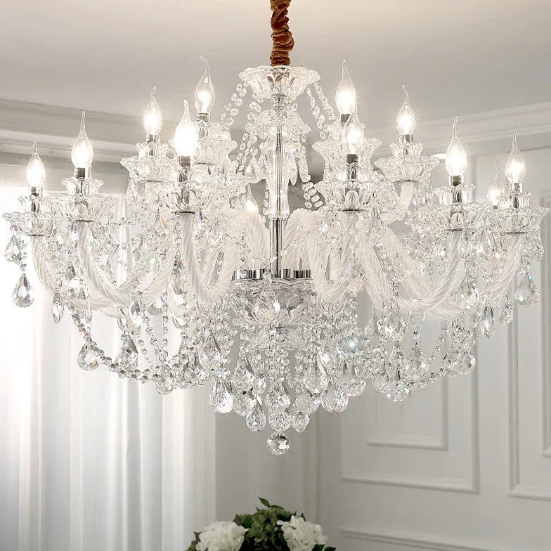 Multi-Layered Stars Crystal Modern Chandelier